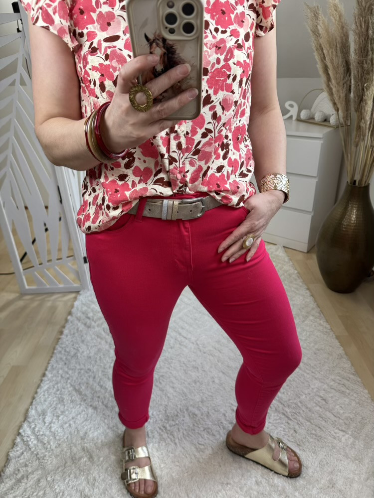 Jean slim Fushia Adrien :) 