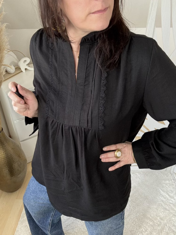 Blouse blanche ou noire  Lilou 