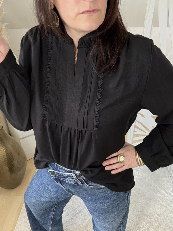 Blouse blanche ou noire  Lilou 