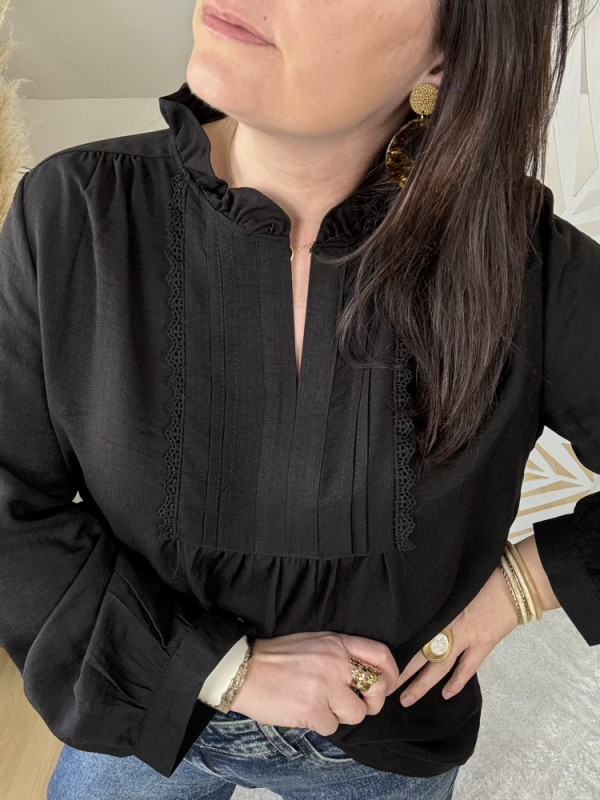 Blouse blanche ou noire  Lilou 