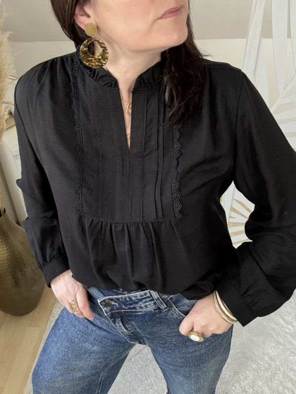 Blouse blanche ou noire  Lilou 