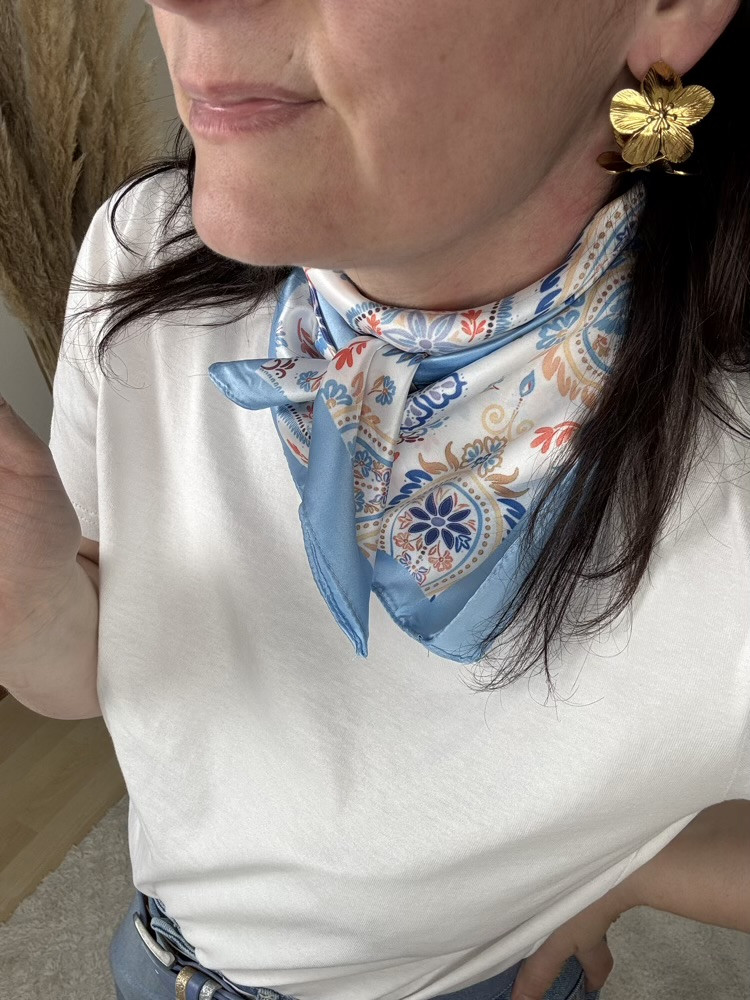 Foulard coloris pastel 