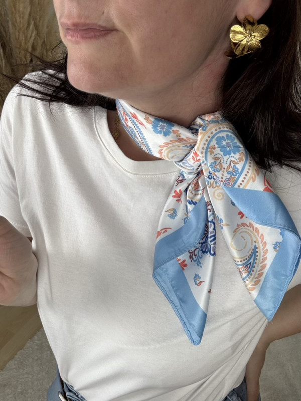 Foulard coloris pastel 