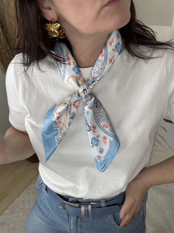 Foulard coloris pastel 