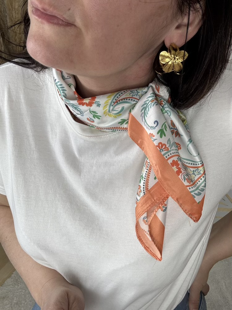 Foulard coloris pastel 