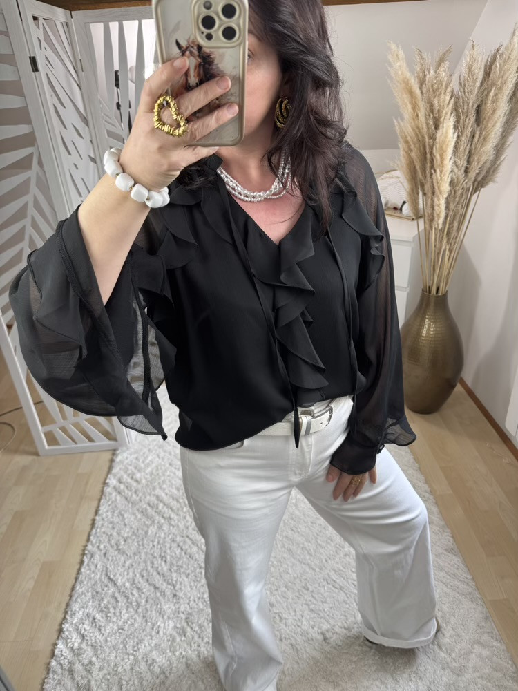 Blouse  fluide à volants Gracie 