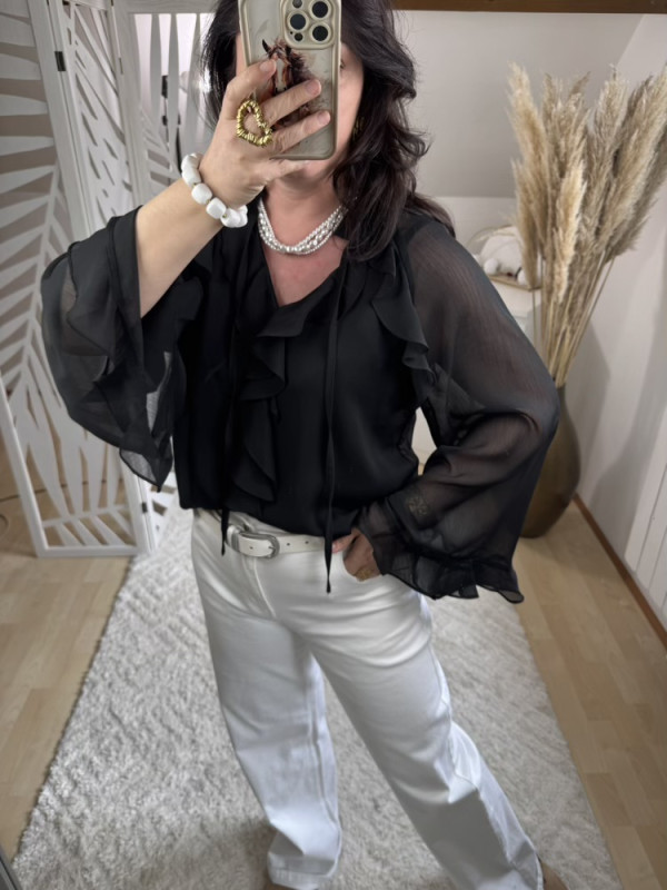 Blouse  fluide à volants Gracie 
