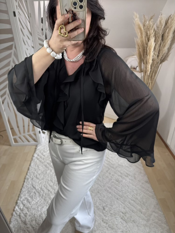 Blouse  fluide à volants Gracie 