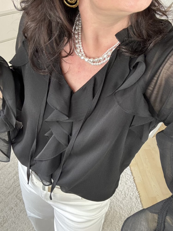 Blouse  fluide à volants Gracie 