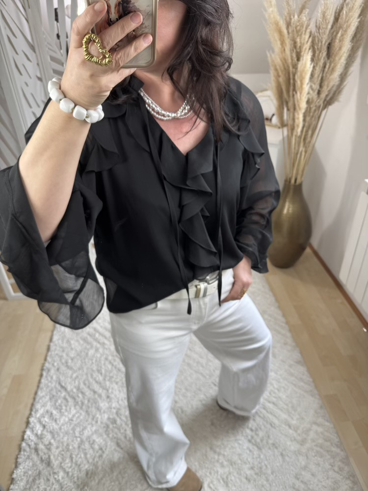 Blouse  fluide à volants Gracie 