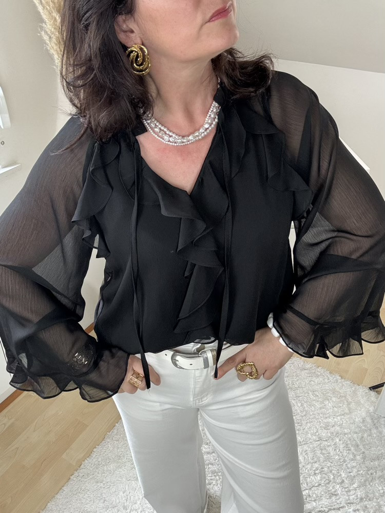 Blouse  fluide à volants Gracie 