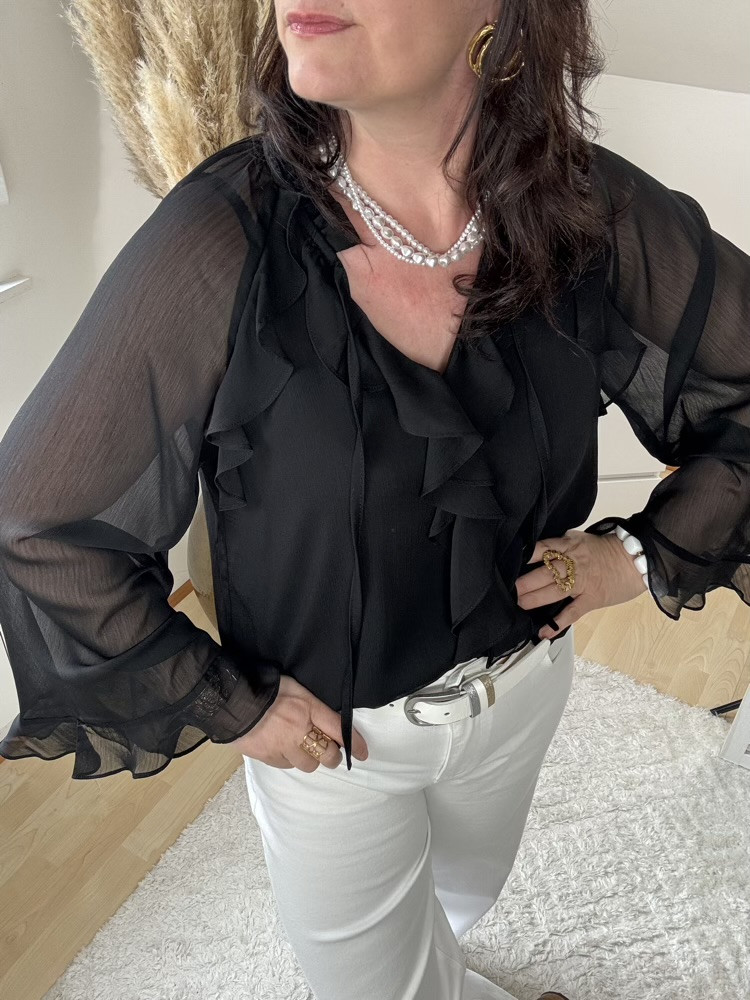 Blouse  fluide à volants Gracie 