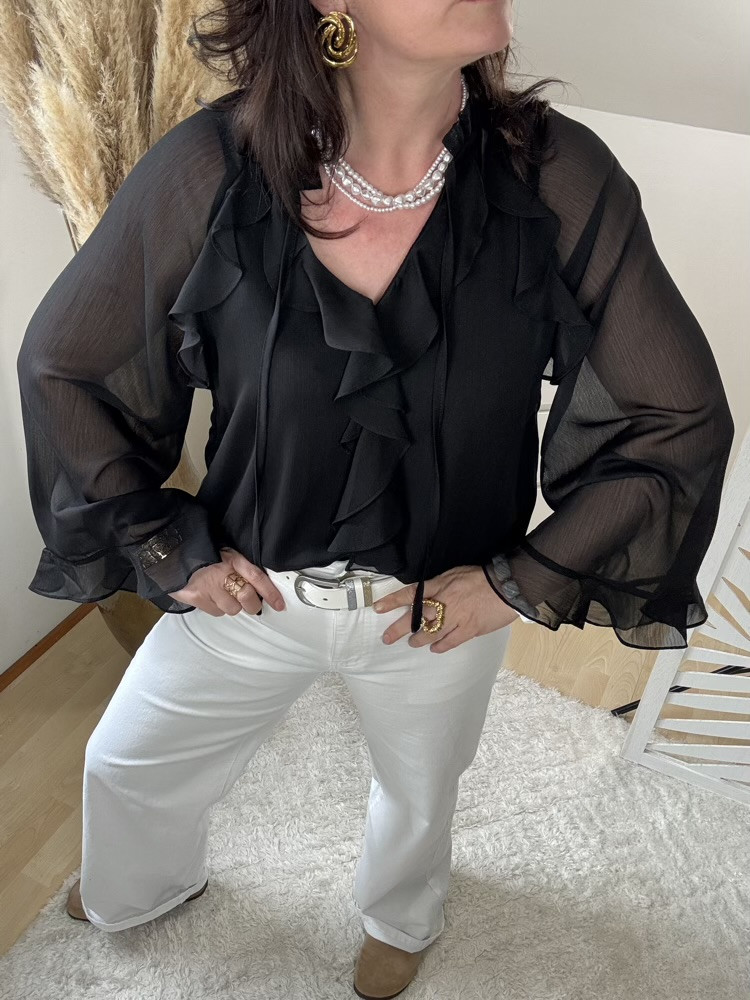 Blouse  fluide à volants Gracie 
