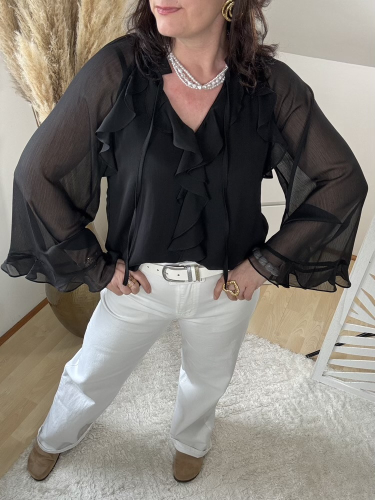 Blouse  fluide à volants Gracie 