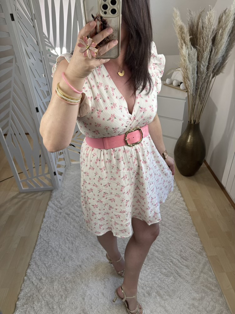 Robe fleurie gaze de coton Carla 