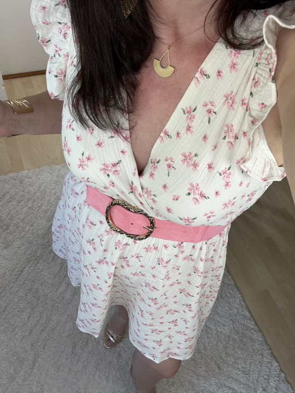 Robe fleurie gaze de coton Carla 