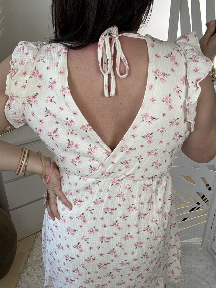 Robe fleurie gaze de coton Carla 
