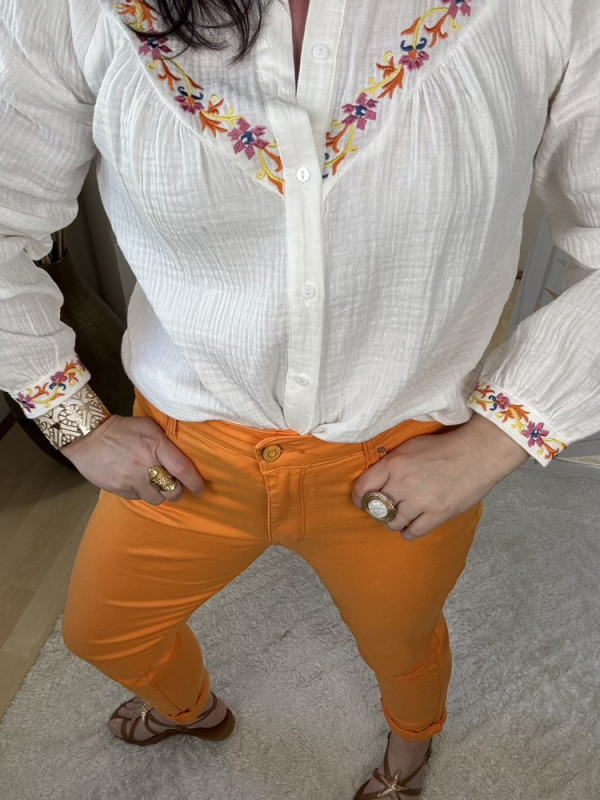 Jean slim orange Adrien :) 