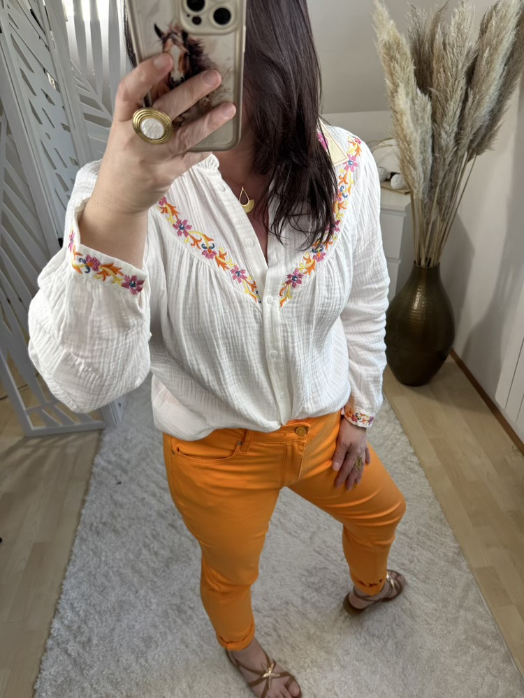 Jean slim orange Adrien :) 