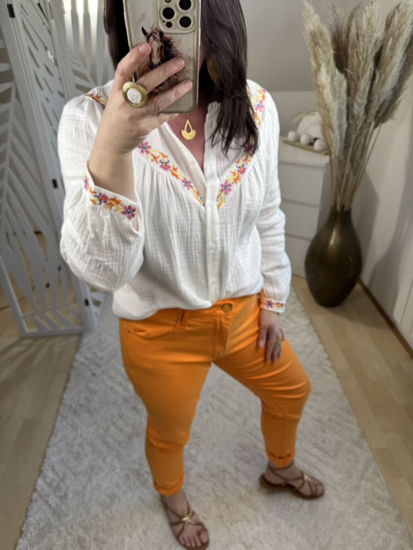 Jean slim orange Adrien :) 