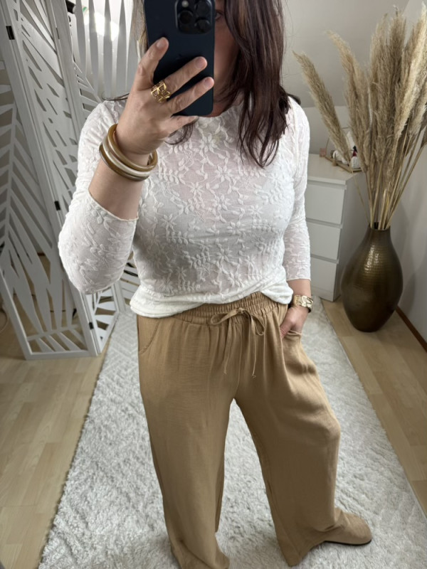T shirt dentelle Écrue :) 