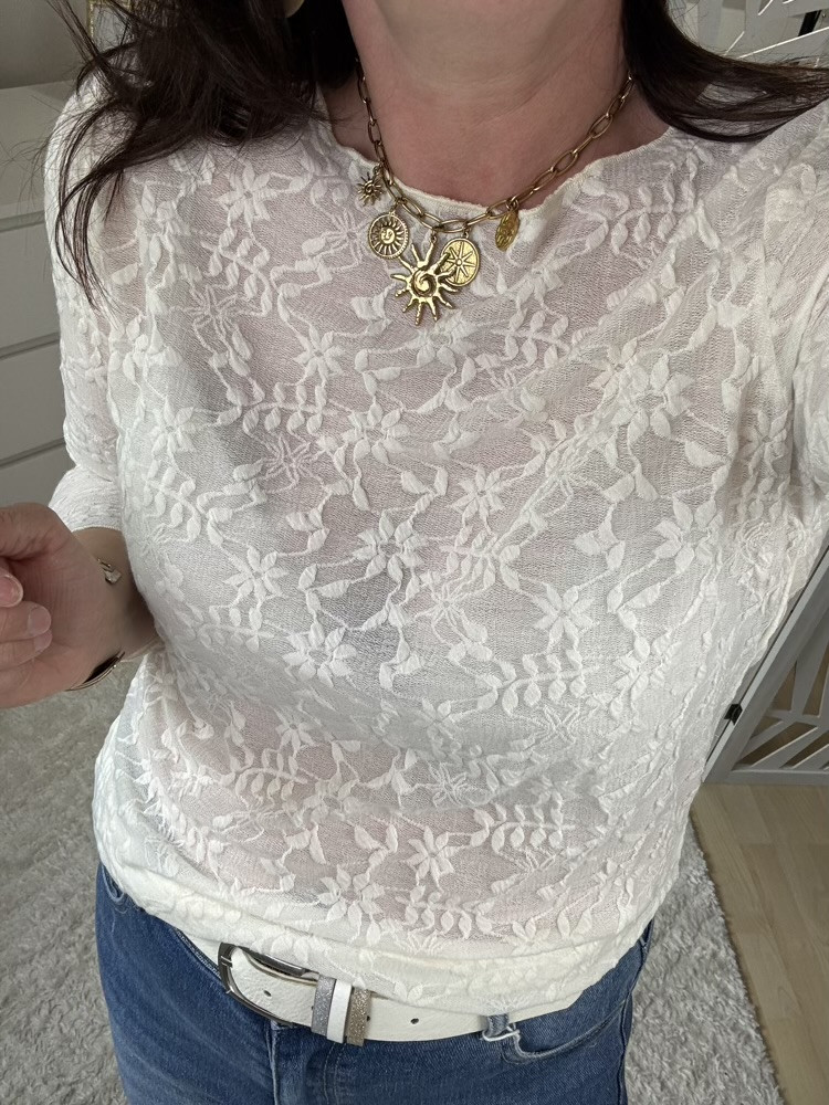 T shirt dentelle Écrue :) 