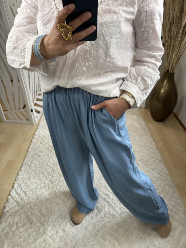 Palazzo Large façon jean Tencel :) 