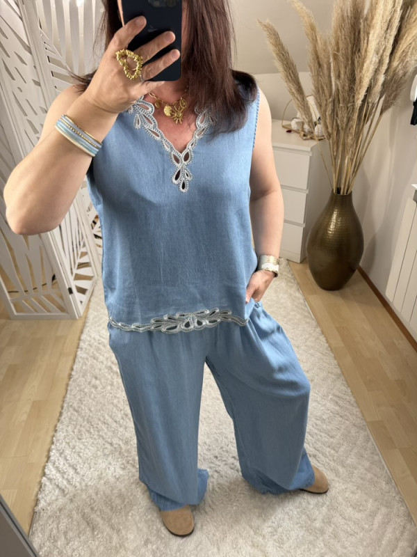 Palazzo Large façon jean Tencel :) 