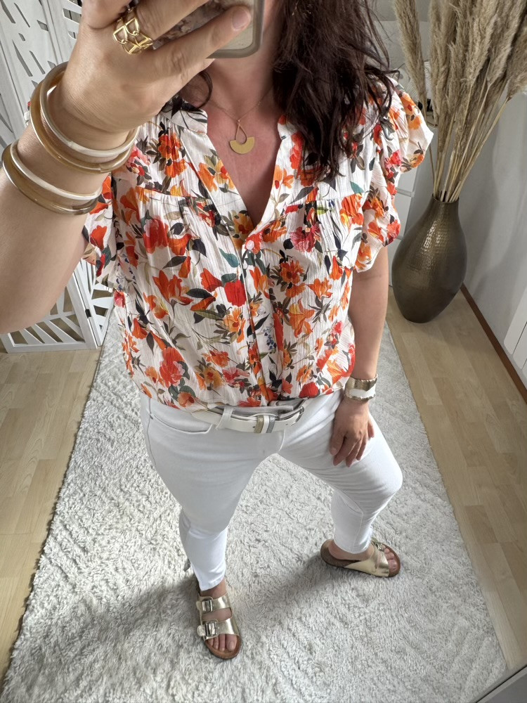 Blouse fleurie colorée Emma 
