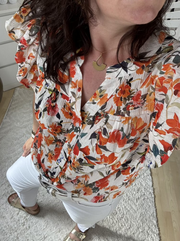 Blouse fleurie colorée Emma 