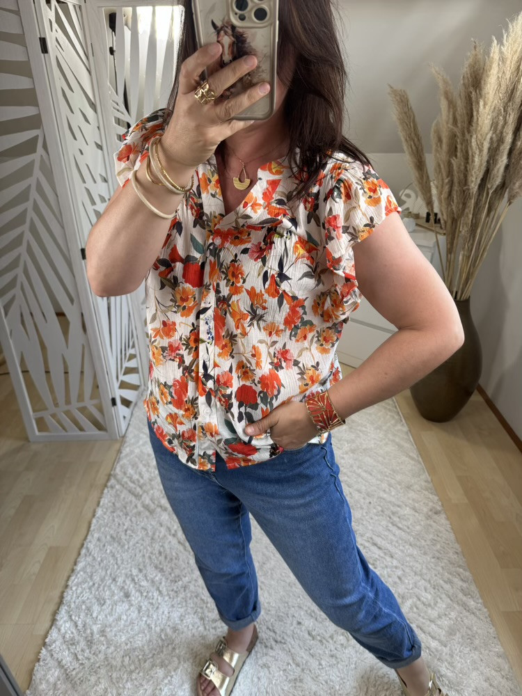 Blouse fleurie colorée Emma 