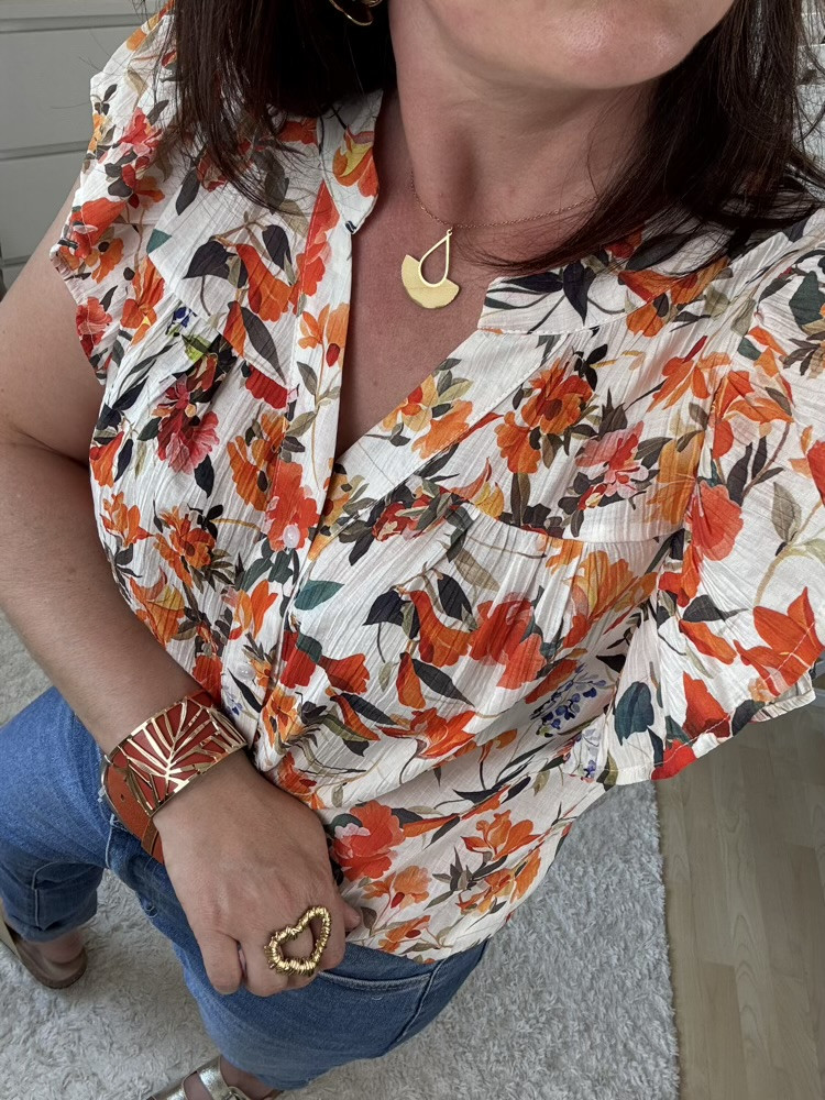 Blouse fleurie colorée Emma 