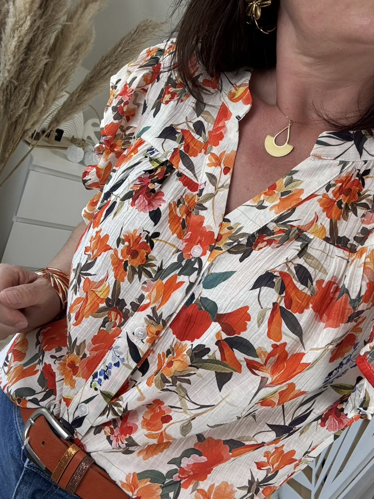Blouse fleurie colorée Emma 