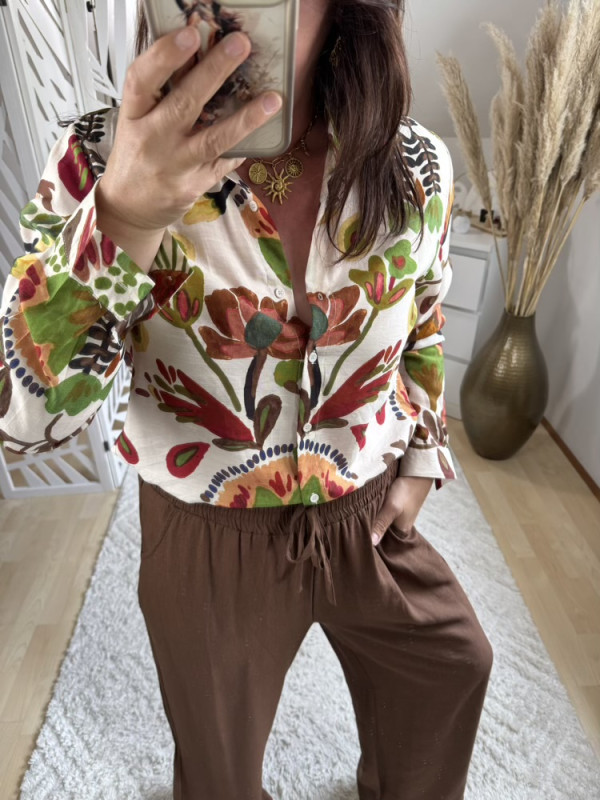 Chemise colorée teintes choco :) 