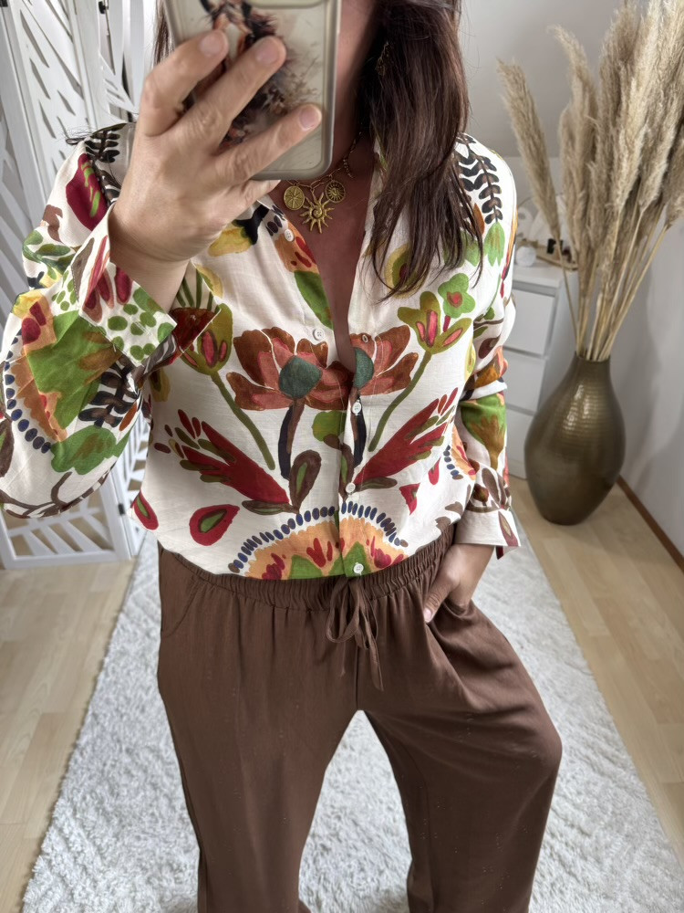 Chemise colorée teintes choco :) 