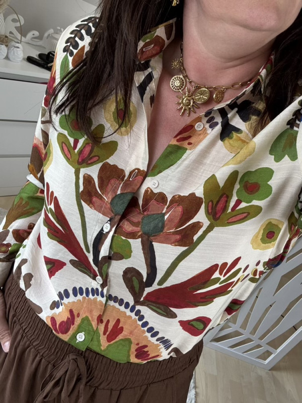 Chemise colorée teintes choco :) 
