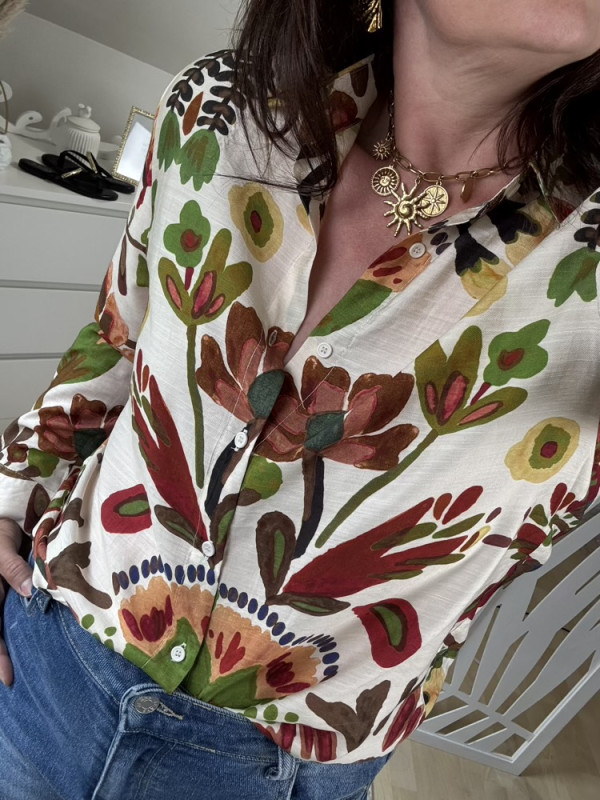 Chemise colorée teintes choco :) 