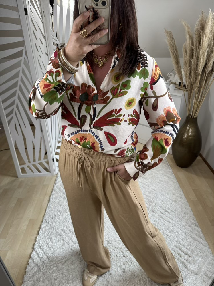 Chemise colorée teintes choco :) 