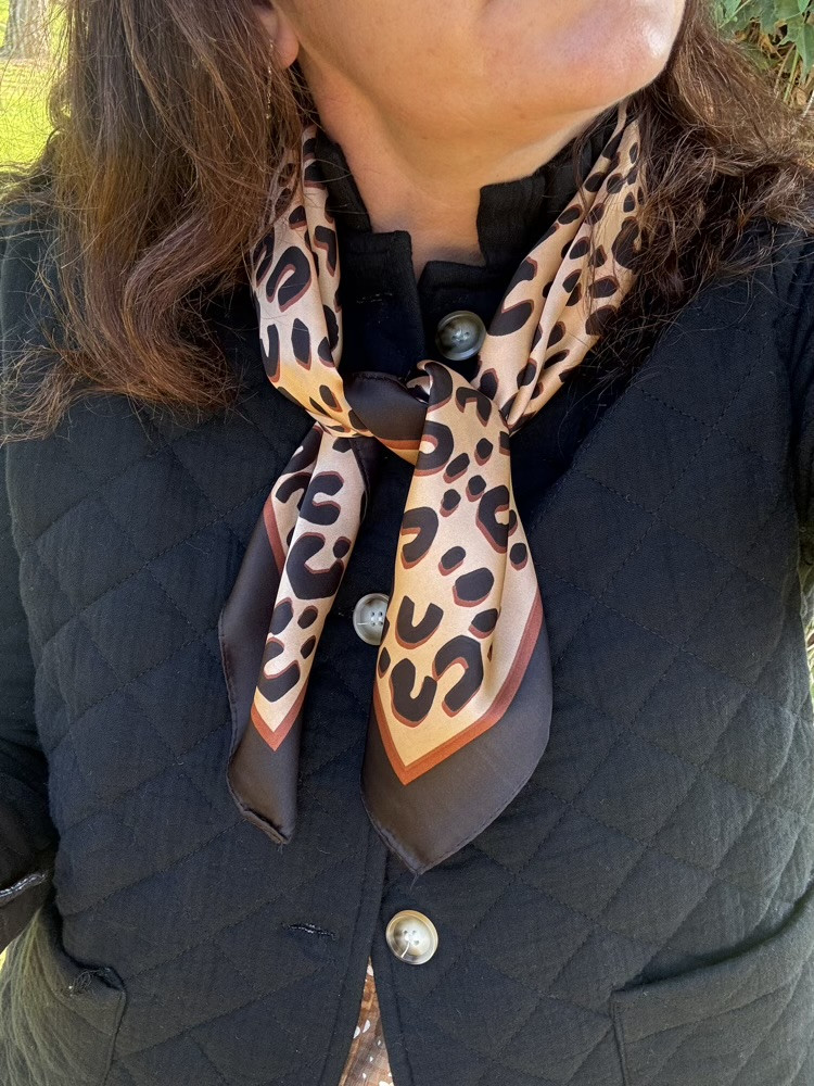 Foulard carré 70*70 Leopard 