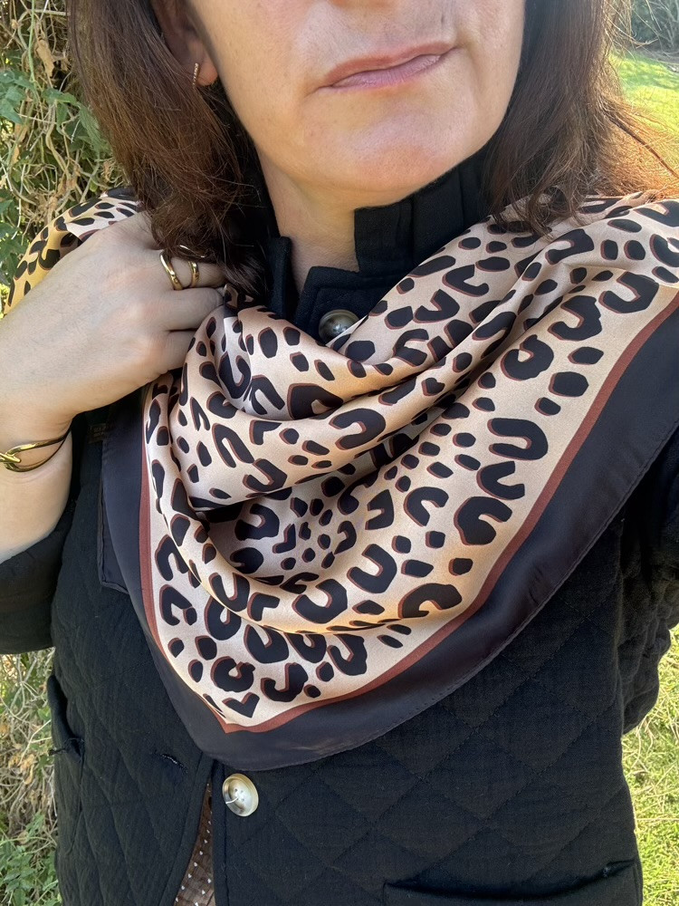 Foulard carré 70*70 Leopard 