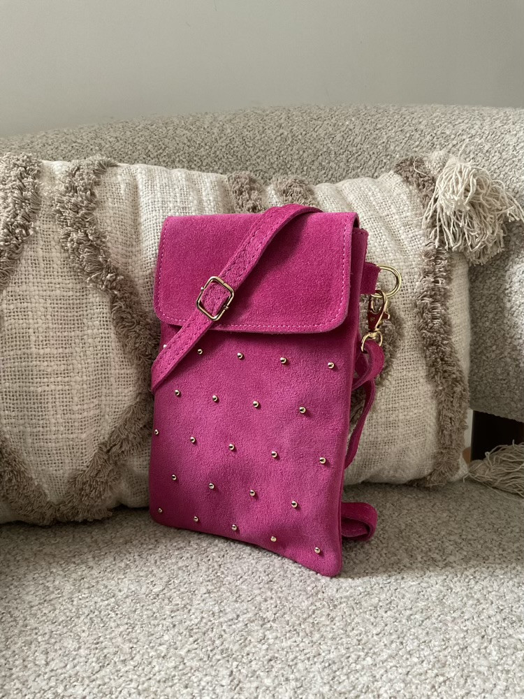 Pochette Téléphone cloutée 