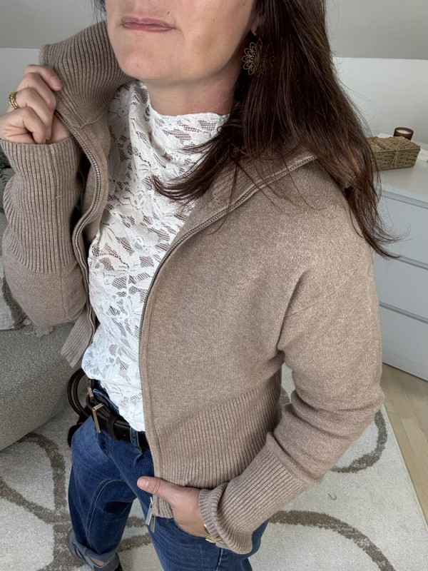 Gilet taupe 