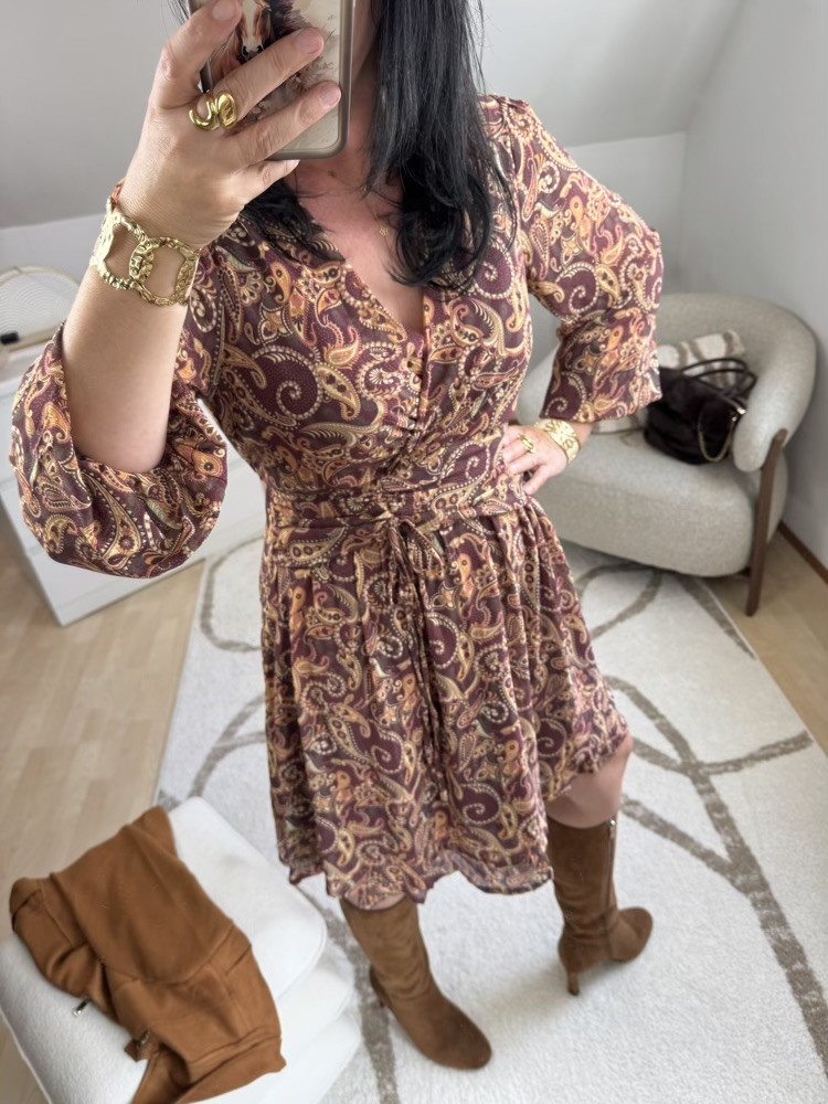 Robe teintes bordeaux Choco 