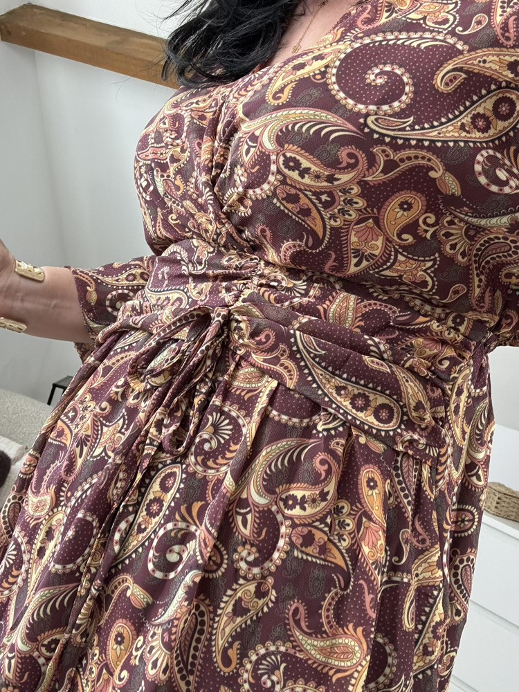 Robe teintes bordeaux Choco 