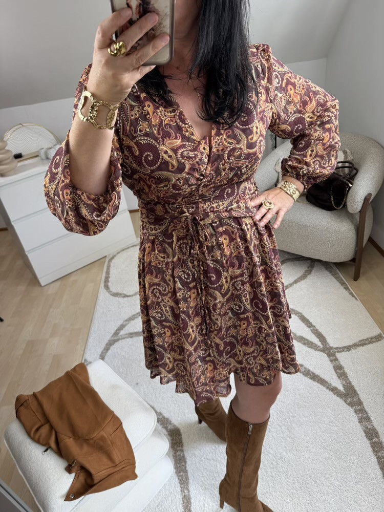 Robe teintes bordeaux Choco 