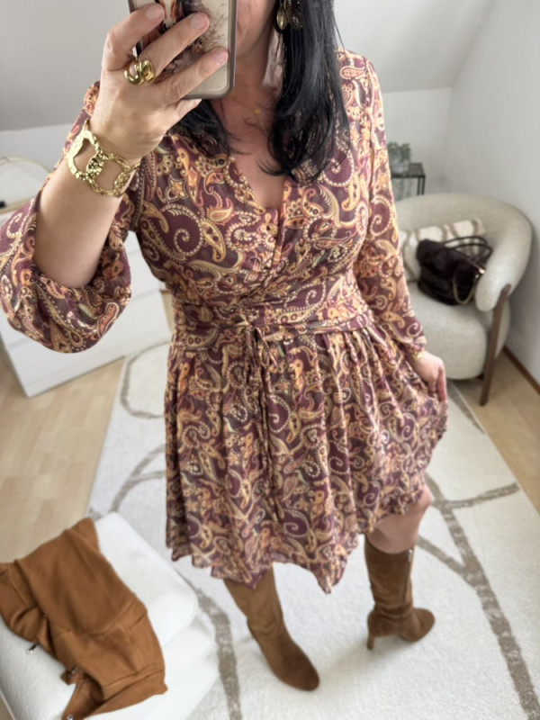 Robe teintes bordeaux Choco 