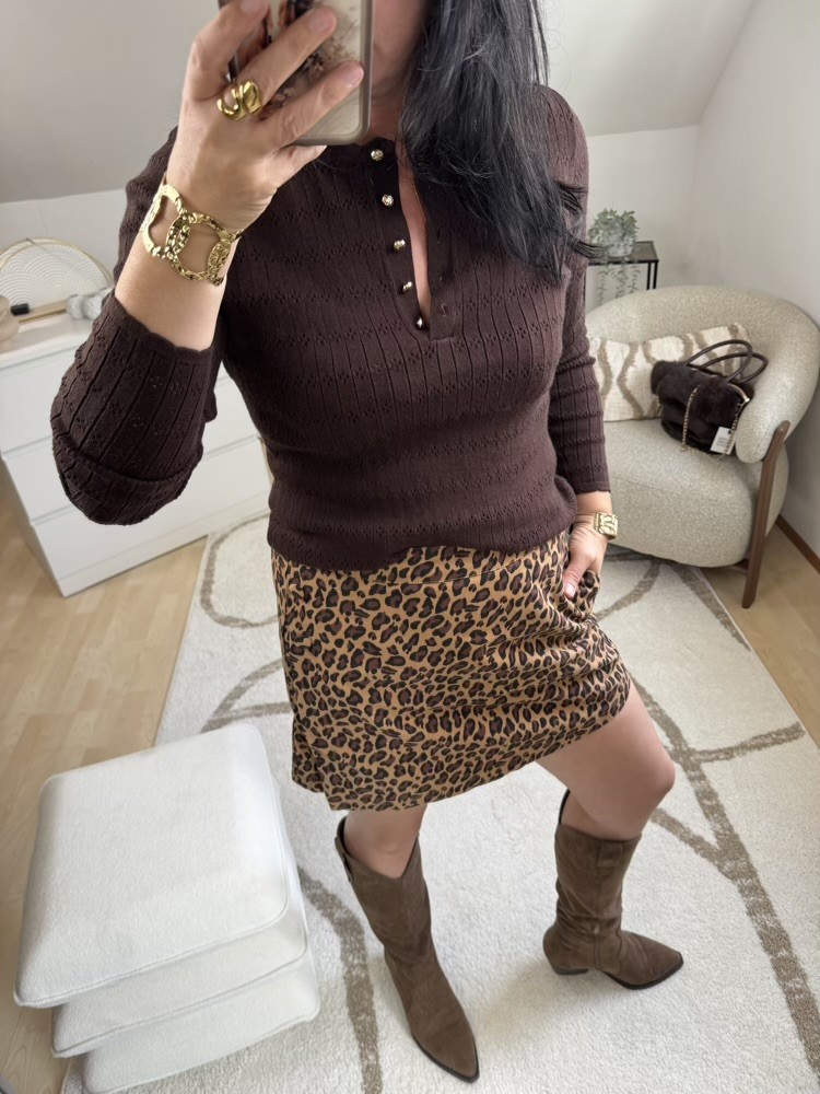 Jupe short léopard 