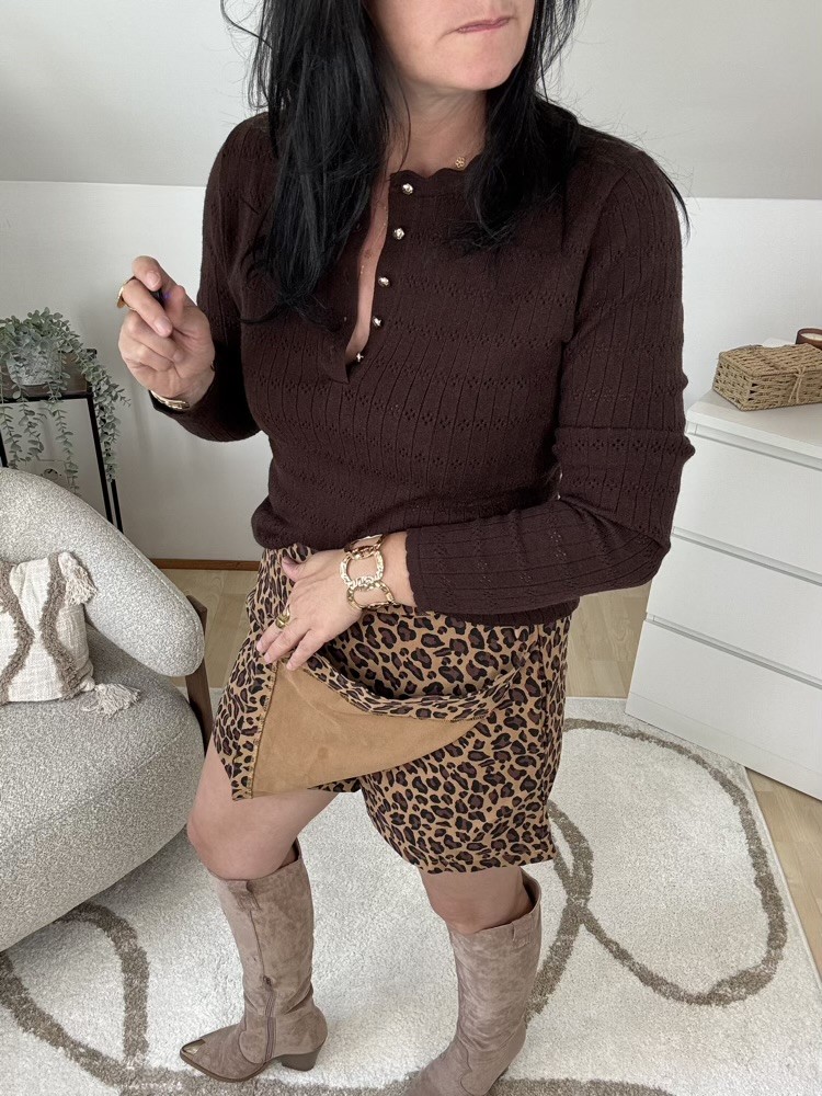 Jupe short léopard 
