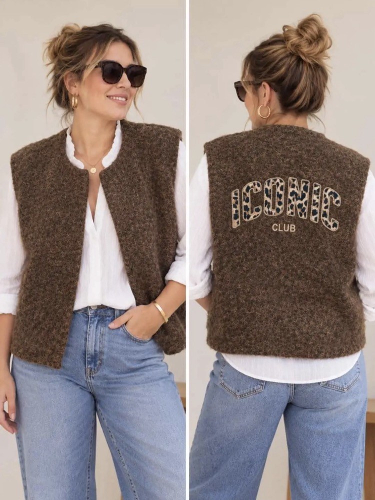Gilet sans manches Iconic léopard 
