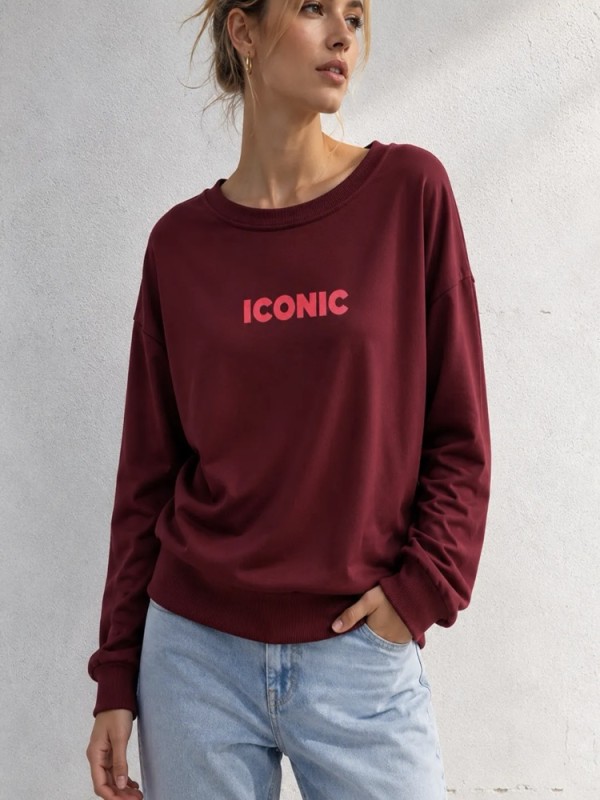 Sweat Bordeaux Iconic 